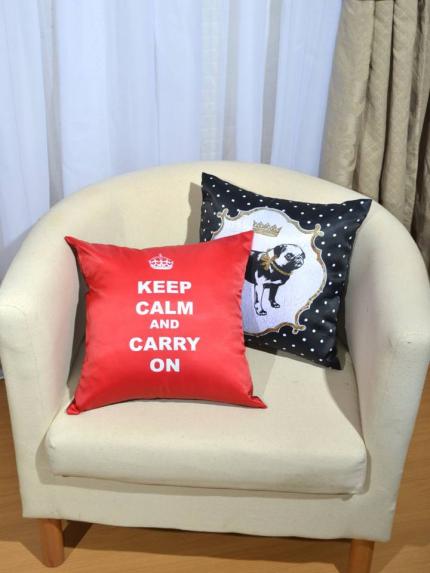Подушка декоративная Keep Calm красная