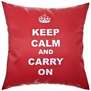 Подушка декоративная Keep Calm красная